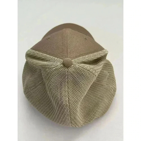 Mens Columbia PFG Mesh Tree Flag Ball Cap Hat Delta Brown L/XL Flexfit. Outdoor - Picture 3 of 8